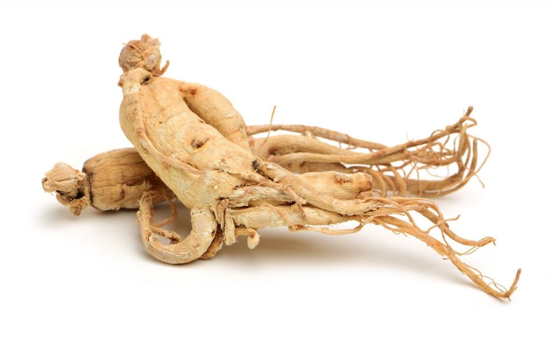 Alfazone içinde ginseng